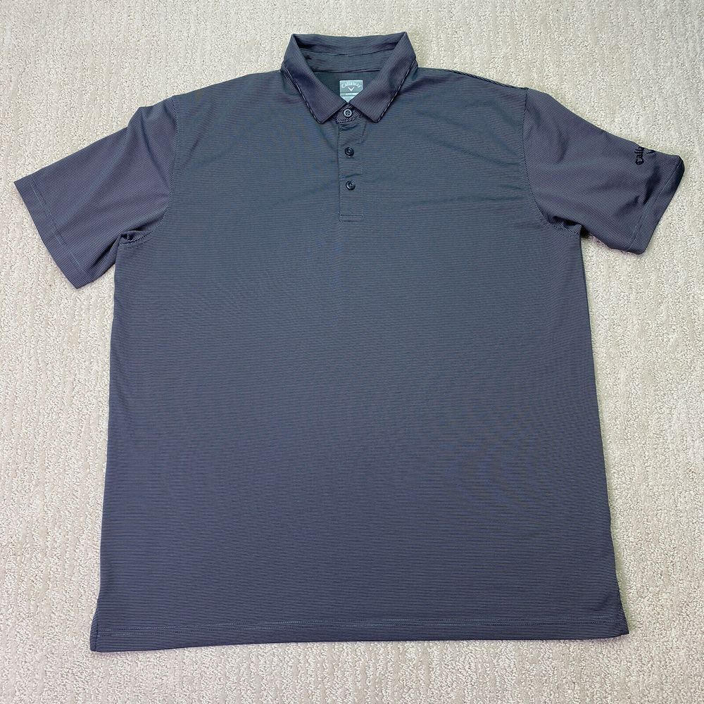 Callaway Short‎ Sleeve Golf Polo Men's Size XL Opti Dri Gray*